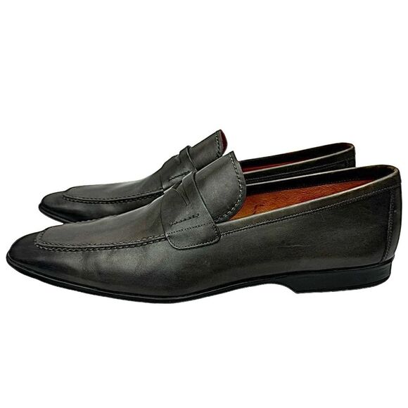 Magnanni Meruelo Penny Loafers Men’s 9.5 Catalux Grey Leather Slip-On Shoes main image 7